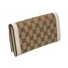 Image 4 : Gucci Monogram Beige White Canvas Leather Wallet