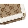 Image 7 : Gucci Monogram Beige White Canvas Leather Wallet