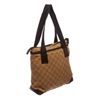 Image 3 : Gucci Brown Monogram Canvas Leather Trim Tote Handbag