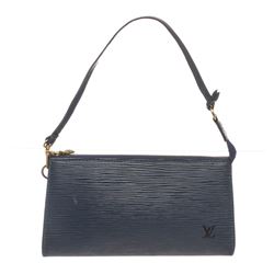 Louis Vuitton Blue Epi Leather Pochette Shoulder Bag