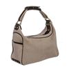 Image 3 : Tod's Gray Canvas Blue Patent Leather Trim Shopper Shoulder Handbag