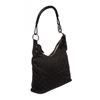 Image 3 : Gucci Black Monogram Canvas Leather Hobo Bag