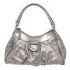Image 1 : Gucci Metallic Silver Guccissima Leather D Ring Hobo Bag