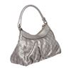 Image 3 : Gucci Metallic Silver Guccissima Leather D Ring Hobo Bag
