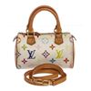 Image 1 : Louis Vuitton White Multicolor Monogram Mini Speedy Bag