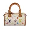Image 2 : Louis Vuitton White Multicolor Monogram Mini Speedy Bag