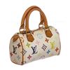 Image 3 : Louis Vuitton White Multicolor Monogram Mini Speedy Bag