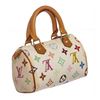 Image 4 : Louis Vuitton White Multicolor Monogram Mini Speedy Bag