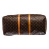 Image 3 : Louis Vuitton Monogram Canvas Leather Keepall 55 cm Duffle Bag Luggage