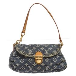 Louis Vuitton Blue Denim Monogram Mini Pleaty Bag