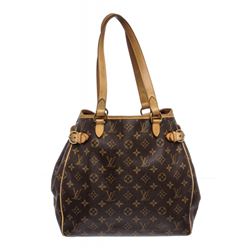 Louis Vuitton Monogram Canvas Leather Batignolles Vertical Bag