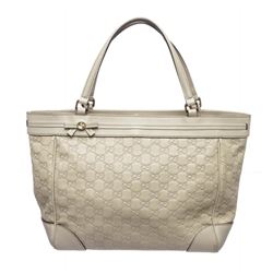 Gucci Ivory Guccissima Monogram Leather Tote Bag