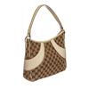 Image 2 : Gucci White Brown Canvas Leather Monogram Shoulder Bag