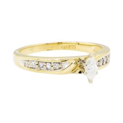 0.25 ctw Diamond Ring - 14KT Yellow Gold