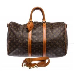 Louis Vuitton Monogram Keepall Bandouliere 45 cm Duffle Bag