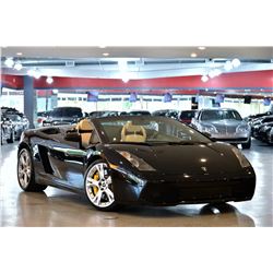 2008 Black Lamborghini Gallardo Convertible