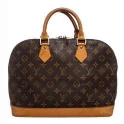 Louis Vuitton Monogram Canvas Leather Alma MM Handbag
