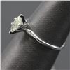 Image 2 : 0.52 ctw Marquise Diamond Solitaire Ring - 14KT White Gold