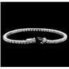 Image 3 : 14KT White Gold 3.71 ctw Diamond Tennis Bracelet