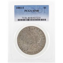 1884-S $1 Morgan Silver Dollar Coin PCGS XF40