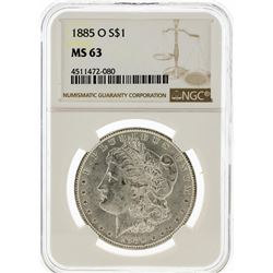 1885-O NGC MS63 Morgan Silver Dollar