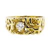 Image 2 : 0.30 ctw Men's Nugget Ring - 14KT Yellow Gold