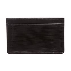 Louis Vuitton Black Epi Electric Card Holder Wallet