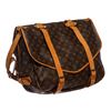 Image 2 : Louis Vuitton Monogram Canvas Leather Saumur 43 cm Messenger Bag