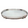 Image 2 : Silvered Oval Mirror Platform Plateau