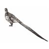 Image 2 : Large German .800 Silver Figural Pheasant Bird 16.25"