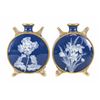 Image 1 : Pair Grainger Worcester Pate Sur Pate Moon Flasks