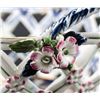 Image 3 : English Porcelain Basket with Paradise Bird