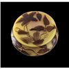 Image 1 : Galle Cameo Powder Jar with Cover