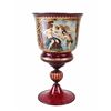 Image 1 : Italian Hand Blown Art Glass Chalice