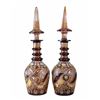 Image 2 : Pair of Bonhemian Glass Decanters