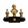 Image 2 : French Bronze Napoleon Inkwell Desk Set