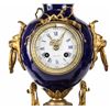 Image 2 : 3pc French Porcelain & Bronze Clock Garniture
