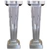 Image 1 : Pair of Mirrored Modern Pedestal Stands