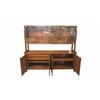 Image 3 : Danish Teak Tambour Credenza with Bookcase Hutch Mid-Ce