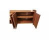 Image 4 : Danish Teak Tambour Credenza with Bookcase Hutch Mid-Ce