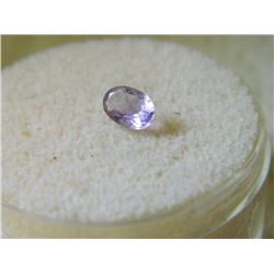 GEMSTONE - OVAL FACETED AMETHYST 6.0L X 4.1W X 2.9H mm - ~0.38CT