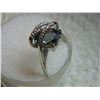 Image 4 : **** FEATURE ITEM**** RING - 3 1/5 CARAT MAGIC RAINBOW MYSTIC TOPAZ & 2 ROUND FACETED DIAMOND IN EXO