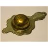Image 2 : VINTAGE TEA STRAINER - MIMAGE OF COUPLE AT TABLE - small dint