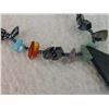 Image 3 : NECKLACE - BLACK ONYX & AGATE GEMSTONES