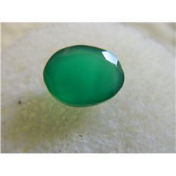 GEMSTONE - OVAL FACETED EMERALD - - 11.8 X 9.1 X 4.8 mm - ~2.86 CT