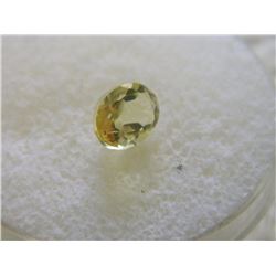 GEMSTONE - OVAL FACETED RICH YELLOW CITRINE - 7.8 X 5.9 X 4.7 mm - ~ 1.15 CT