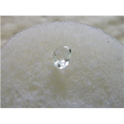GEMSTONE - OVAL FACETED WHITE TOPAZ - 6.0 X 4.2 X 2.3 mm - ~ 0.41 CT