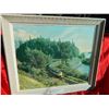 Image 2 : FRAMED PICTURE - CN - "SUPERCONTINENTAL IN THE CANADIAN ROKIES"