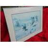 Image 2 : FRAMED PICTURE - BEAR & INDIANS - GM RUSSEL 1908