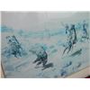 Image 4 : FRAMED PICTURE - BEAR & INDIANS - GM RUSSEL 1908